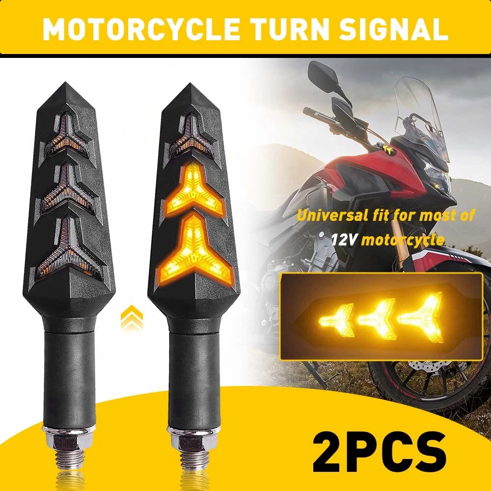 LED Turn Signal Dynamic Lights for Kawasaki KLR250 KLX110 ER-6N Ninja (2000–2023)