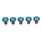 Blue LED Round Rocker Switch for Marine Auto (Waterproof)
