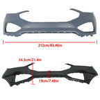 Front Upper Bumper Cover for Ford Edge (2019-2024) with Park Assist