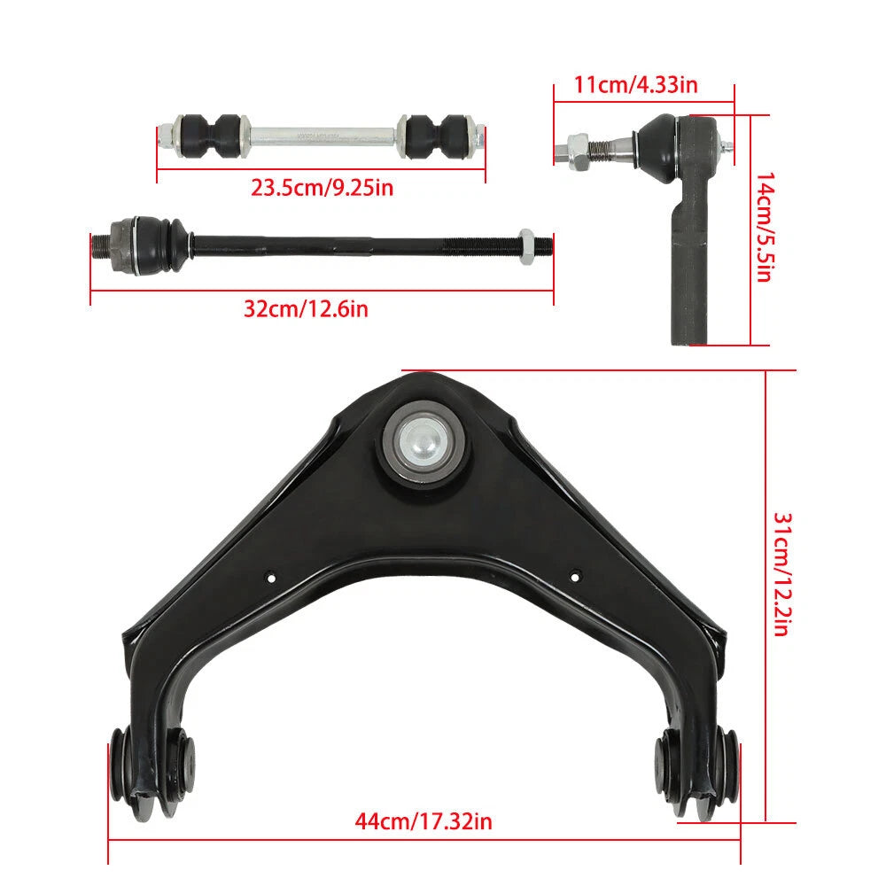 Front Upper Control Arms for Chevy GMC Silverado Sierra 2500 3500 (2001–2019)