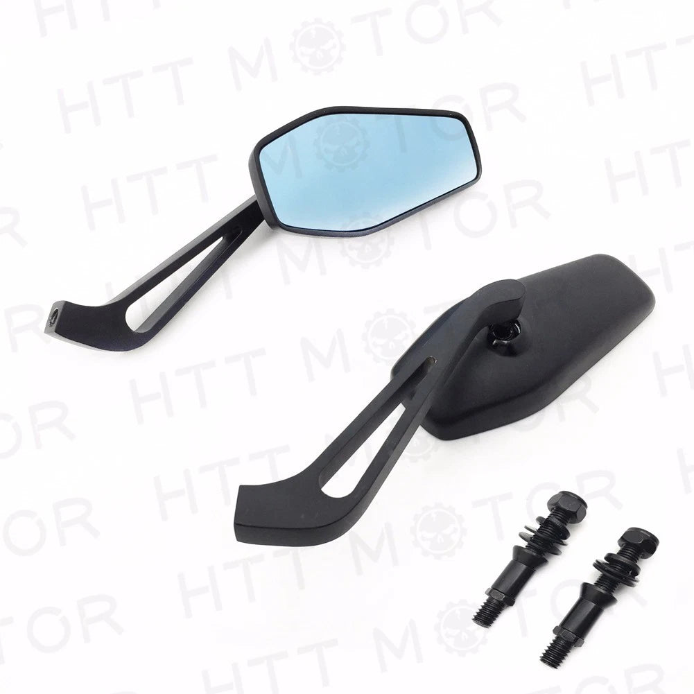 Aluminum Rear View Side Mirrors for Harley Cruiser Chopper