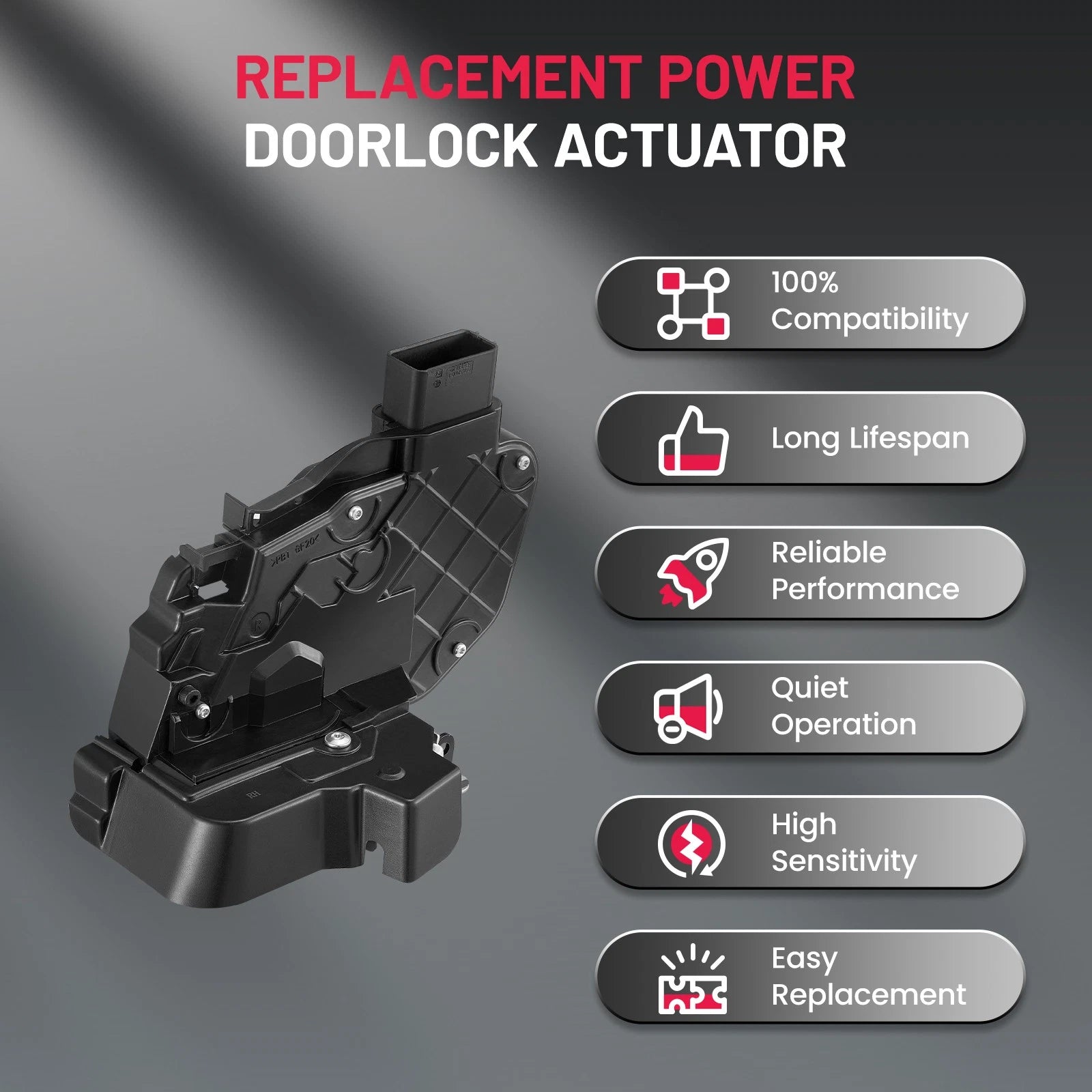 Front Right Door Lock Actuator for Land Rover Range Rover Sport (2006–2009)