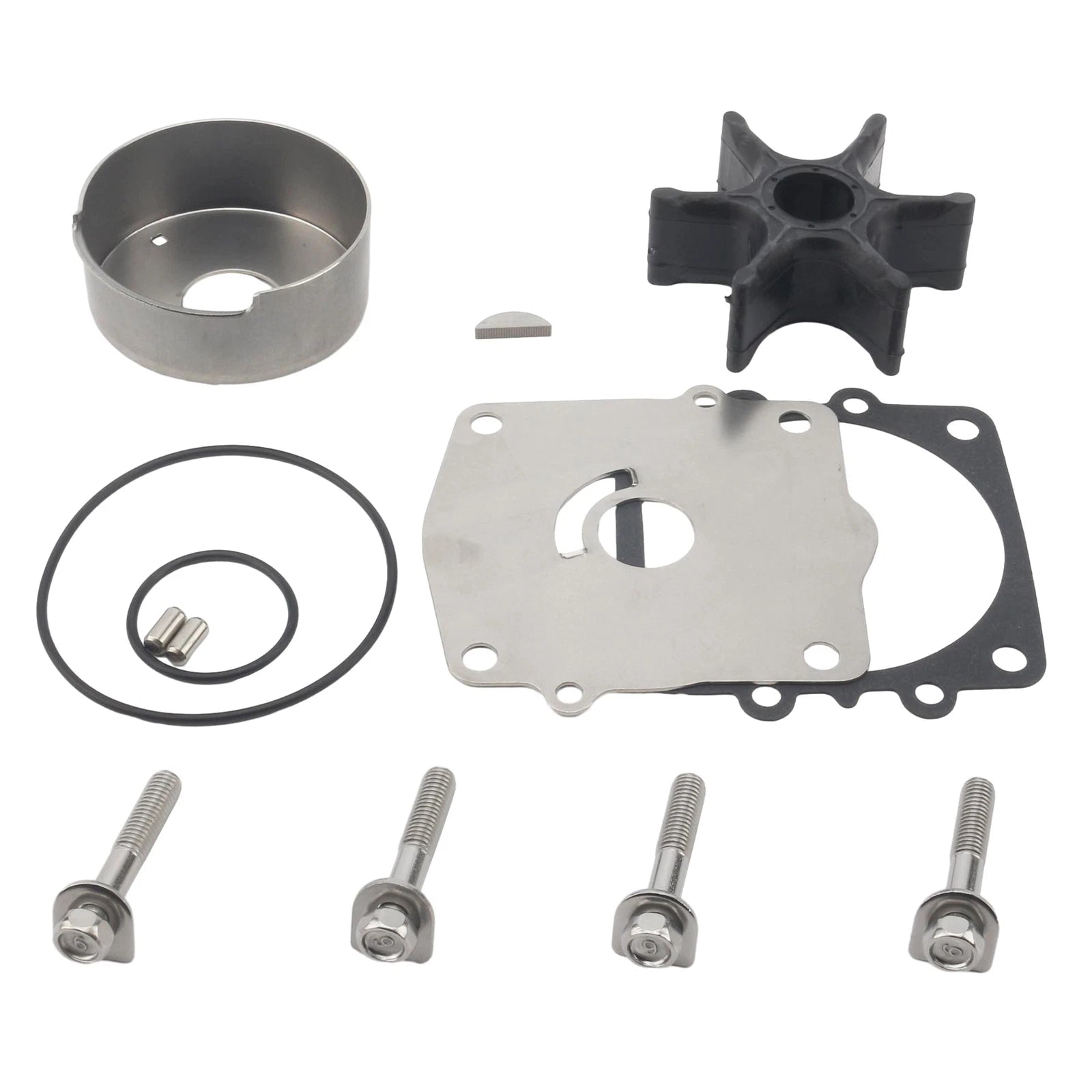 Water Pump Impeller Repair Kit for Yamaha Outboard (6N6-W0078-02, 18-3312)