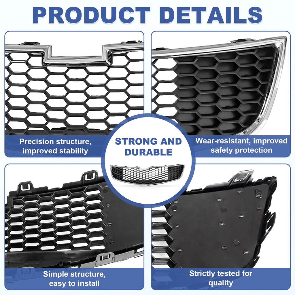 Front Lower Grille with Chrome Trim for Chevrolet Cruze (2011-2014)