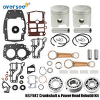 Crankshaft & Power Head Rebuild Kit for Yamaha 2T 9.9 15HP (6E7/682)
