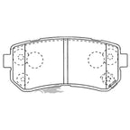 Rear Disc Brake Pad Set 2.0L 2.3L for Kia Sportage SL (2010-2014)