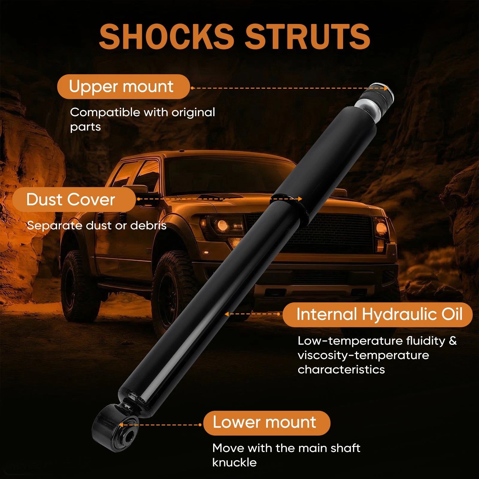 Rear Struts Assembly for Honda Civic (2012-2015)