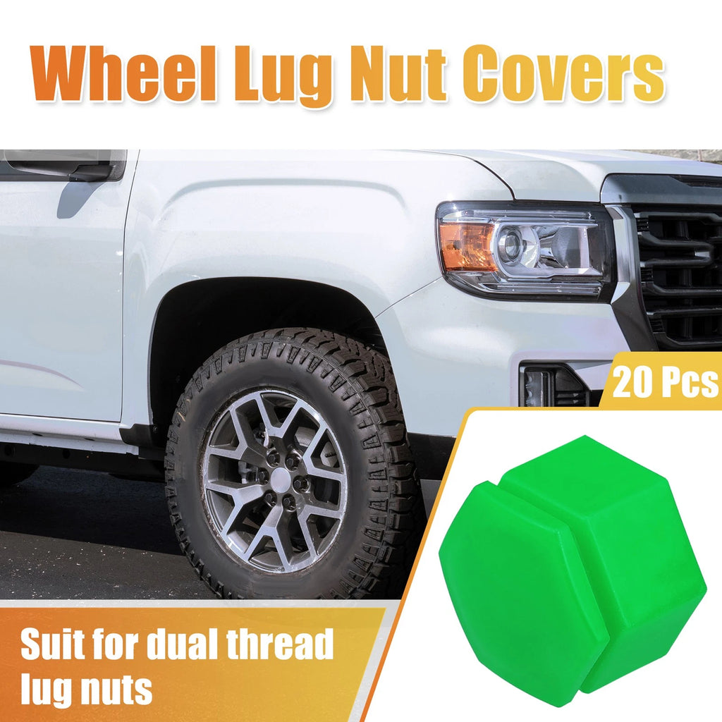 20 Pcs 22mm Wheel Lug Nut Cover for Land Rover Range Rover Sport (2006–2013) Green 724117442804