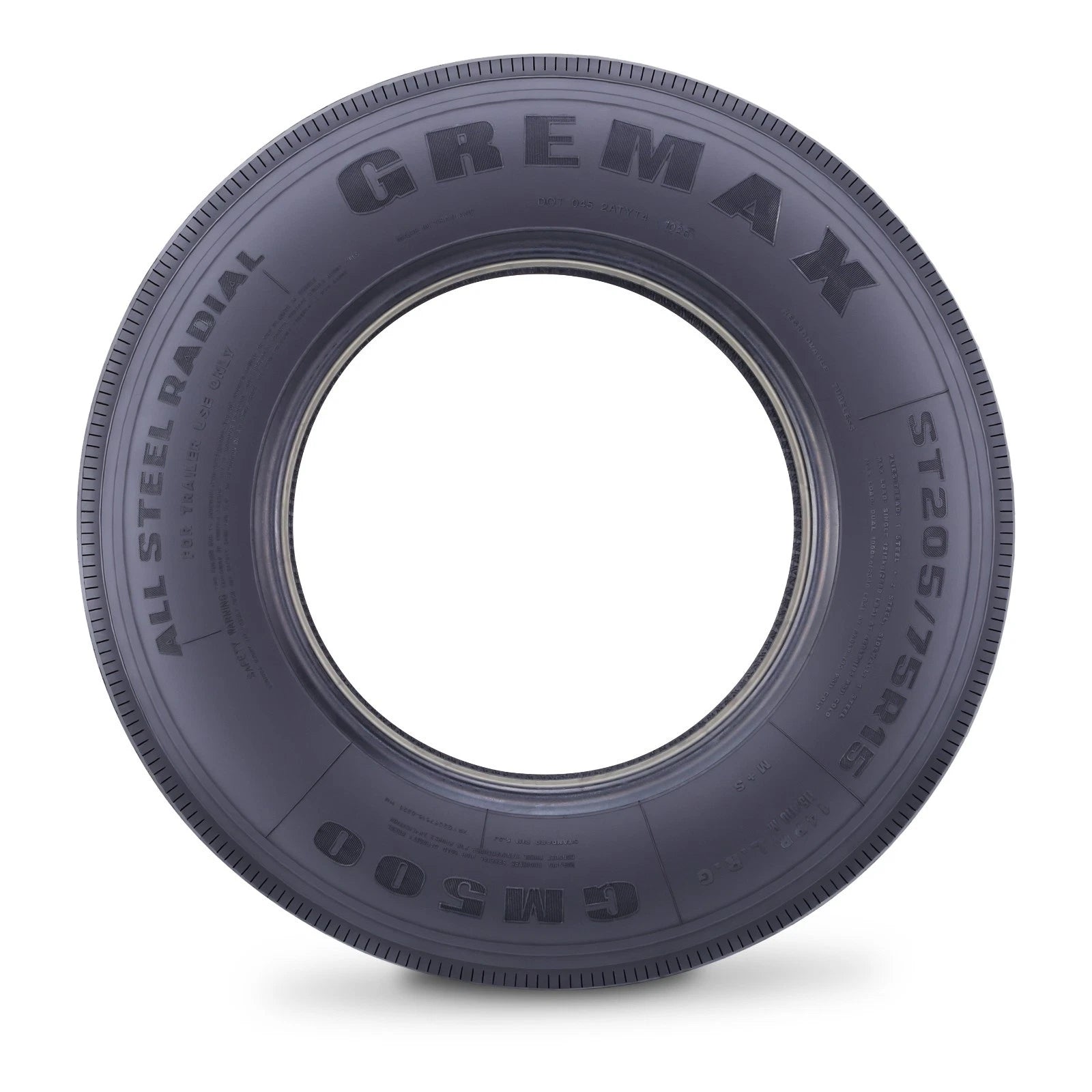 GREMAX ST205/75R15 14-Ply Steel Belted Trailer Tire for Trailer