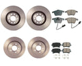 Akebono Euro Brake Kit Set of 4 for Audi A4 Quattro (2002–2008) 320mm 288mm