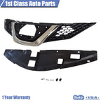 Black Chrome Front Upper Grille for Nissan Rogue Sport (2018–2019)