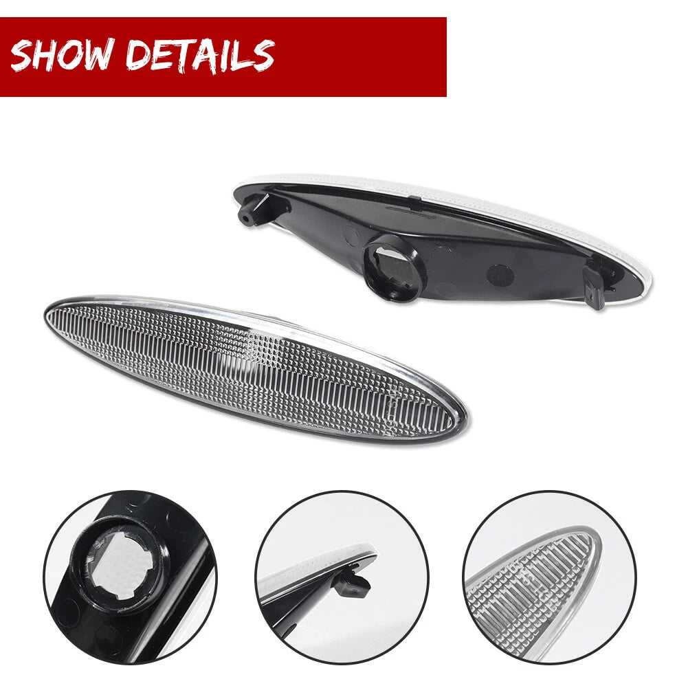 Set of 4 Clear Side Marker Light Covers for Lexus SC 430 (2002–2010)