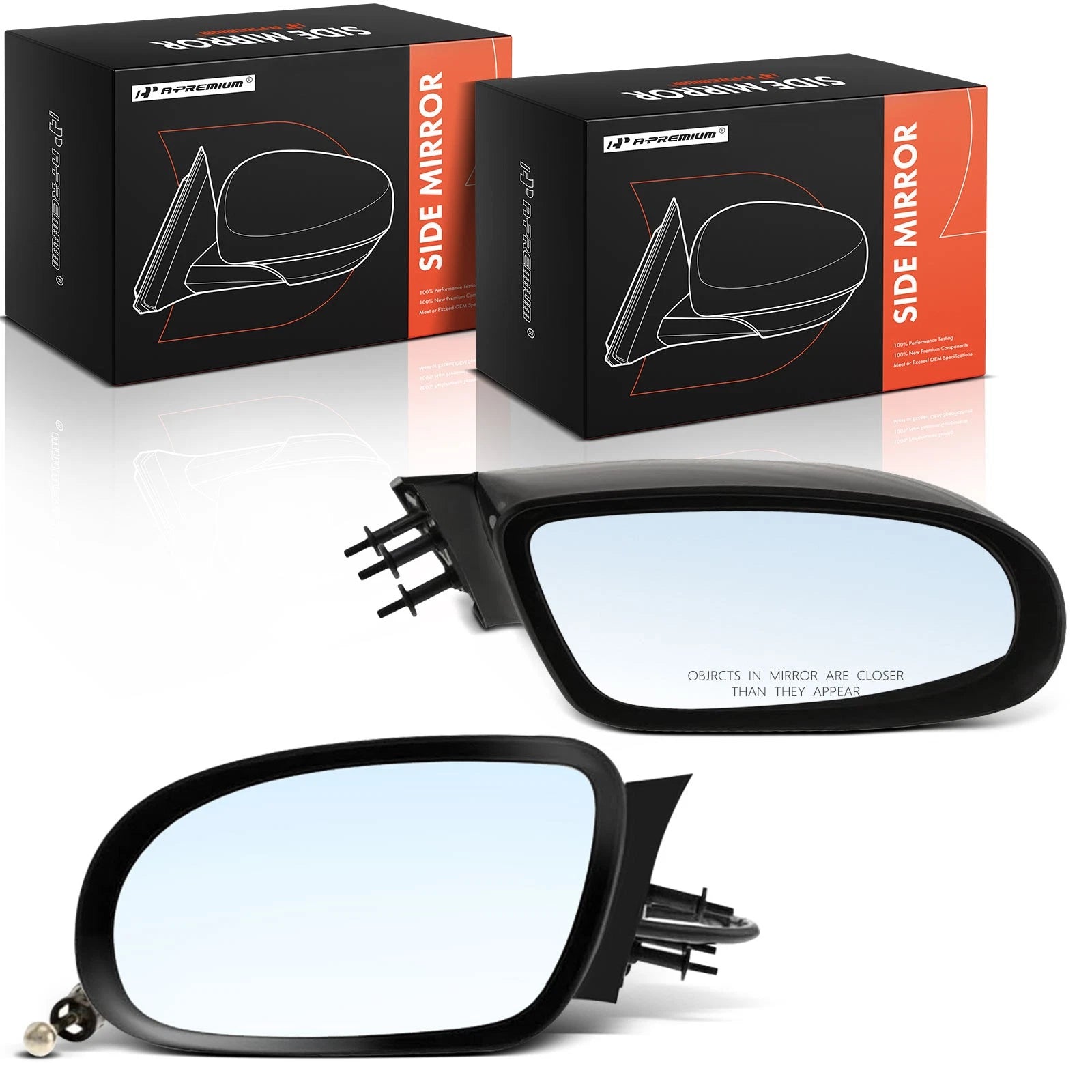 Manual Mirrors for Chevy Impala, Caprice, Buick (1995–1996)