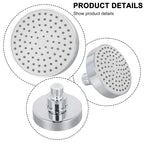 Adjustable 4 Inch Shower Head with Removable Water Restrictor for All Models