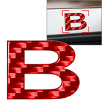 Red Alphabet Letter B Decal Sticker for Car Badge Emblem