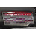 Perforated Engine Shroud Side Inserts w/Red LED for 2009-2013 Chevy Corvette ZR1
