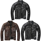 Imitation Leather Jacket for Men - Casual Wear Daily Use Holiday Attire
