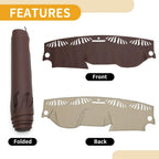 Dashboard Cover Mat for Mercedes-Benz C-Class 2011-2013 Brown