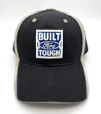 Navy Blue Hat Cap with White Built Ford Tough Oval Emblem for Ford Trucks (1990–2024)