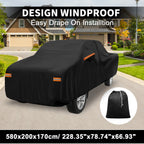 Waterproof Car Cover with Driver Door Zipper for Toyota Tacoma 