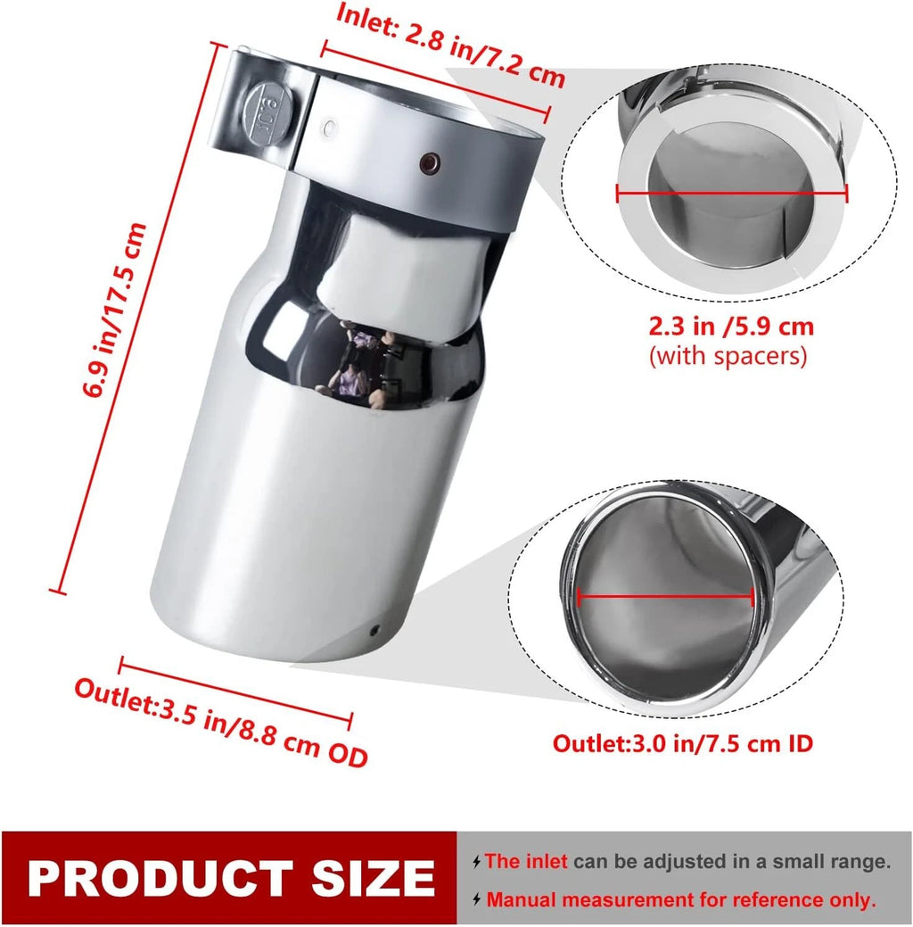 Chrome Exhaust Tip for Toyota Tacoma (2005–2024) Pt932-35162