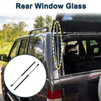 Set of 2 Rear Glass Window Lift Supports Struts for Toyota Highlander (2008–2013)