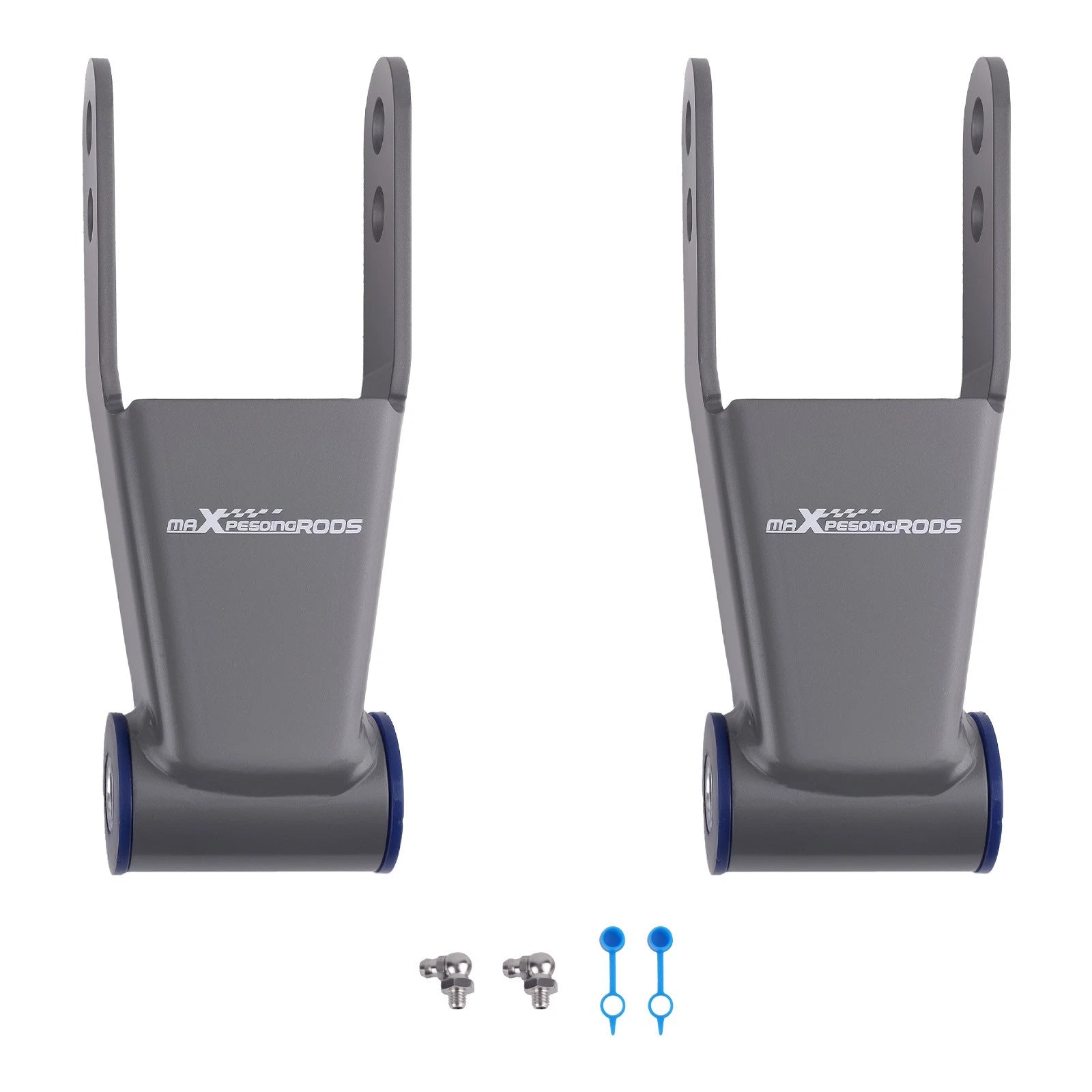 Adjustable 1"-2" Rear Drop Shackles for Chevy GMC C1500 2WD (1988–1998)