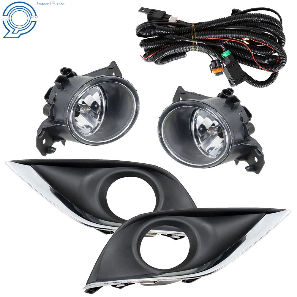 Pair Fog Lights Kit for Nissan Versa (2015-2018)