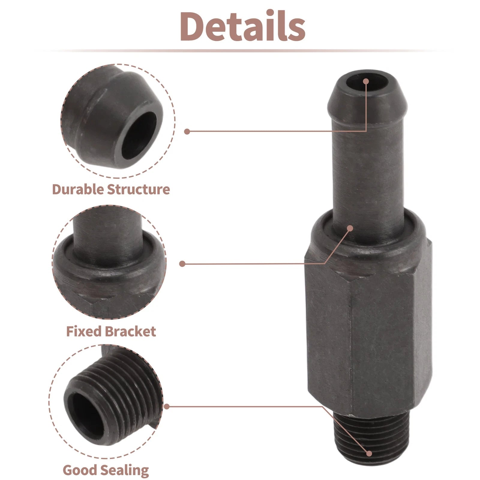 PCV Valve for Mitsubishi Eclipse (2002–2008) 0450270/PCV337 Metal Black