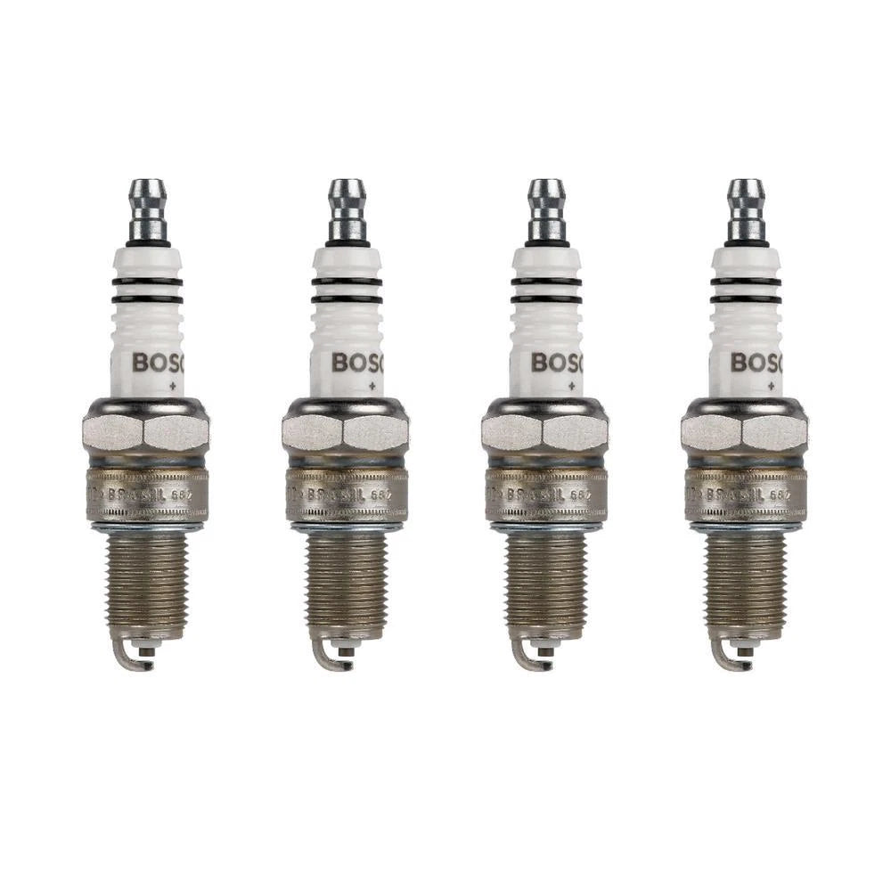 Set of 4 Bosch Super Plus Nickel Spark Plugs for Volvo VW Saab Lotus Fiat Audi