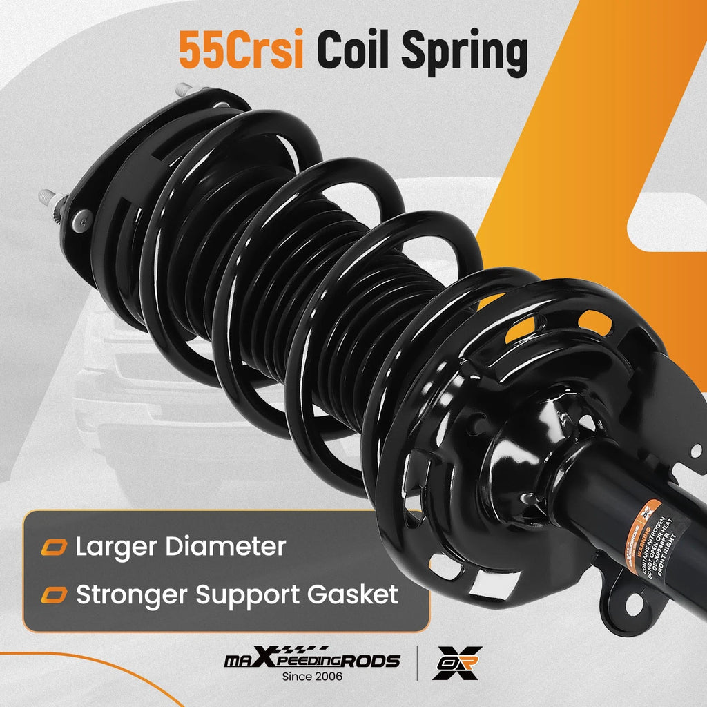 Pair Front Quick Complete Shocks Coil Spring for Honda Pilot (2009–2015)