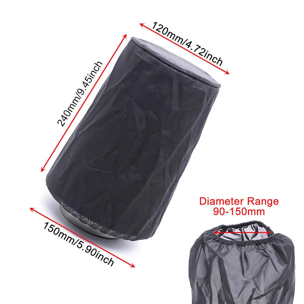 Air Filter Dust Cover for Universal High Flow Intake (12x24cm)