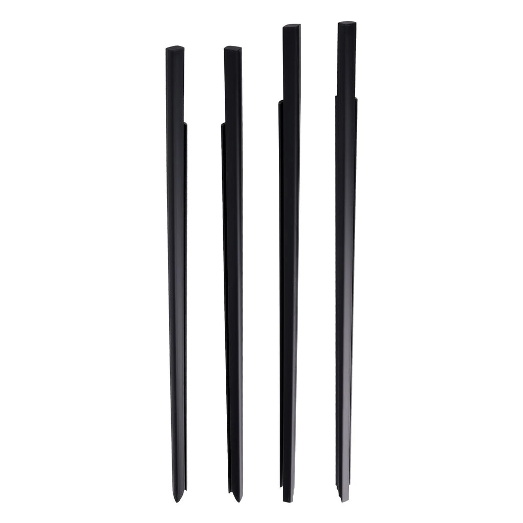 4PC Window Belt for Dodge Ram 1500/2500/3500 (2010–2023) 55112377AH Black Seal