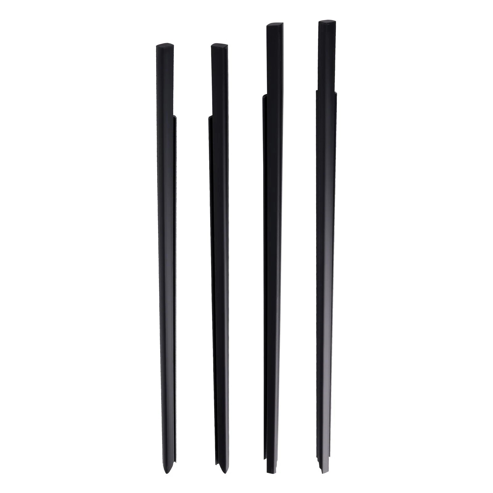 4PC Window Belt for Dodge Ram 1500/2500/3500 (2010–2023) 55112377AH Black Seal