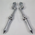Chrome Stick Foot Peg for Honda Yamaha Suzuki Kawasaki (1.5")