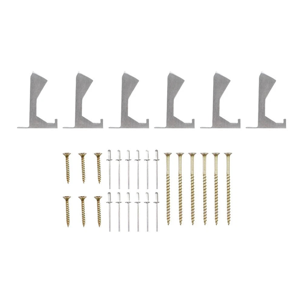 6PCS Floor Repair Kit for Squeaky Wood Floor (Aluminum Blocks)