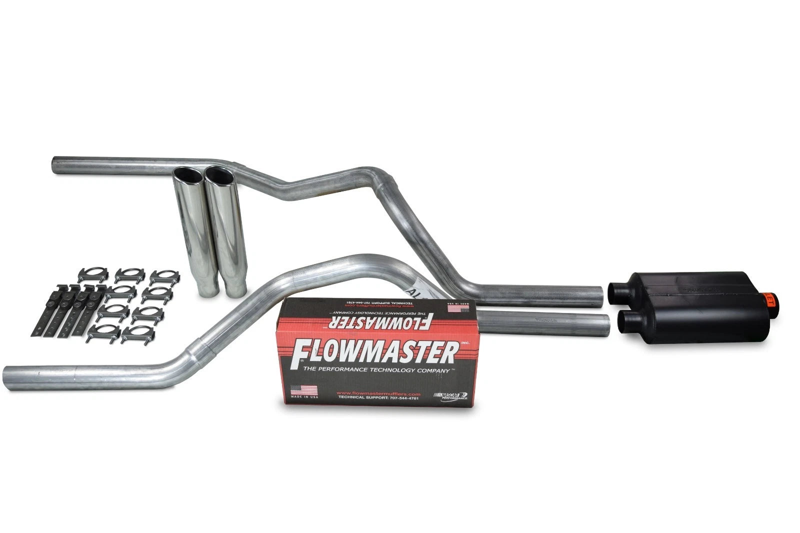 Dual Exhaust Kit for Chevy GMC 1500 (1988–1995) - Flowmaster Super 40