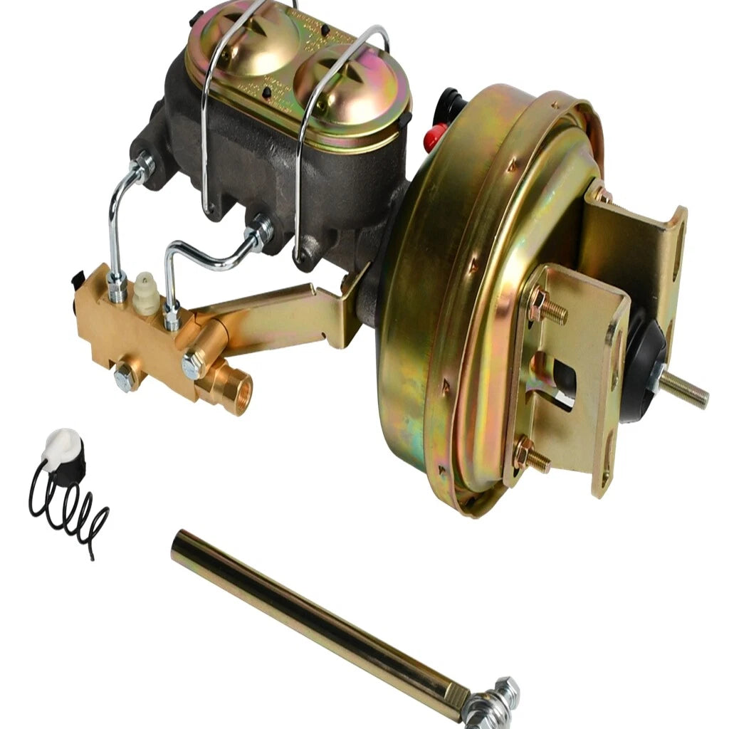8" Power Brake Booster Master Disc Drum Valve Kit for Chevy C10 C20 (1960–1966)