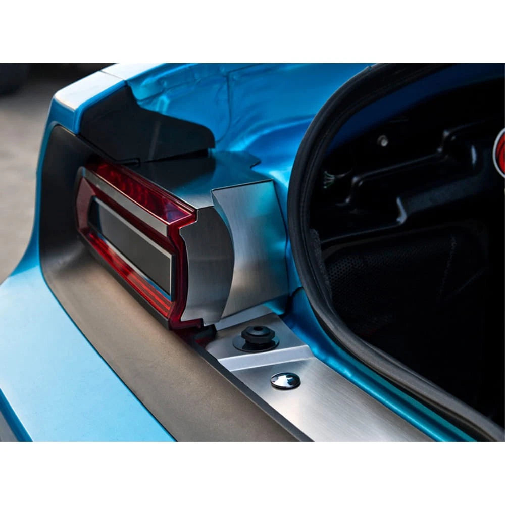 Brushed Stainless Steel Trunk Liner Trim for Dodge Challenger SRT8 (2008–2014)