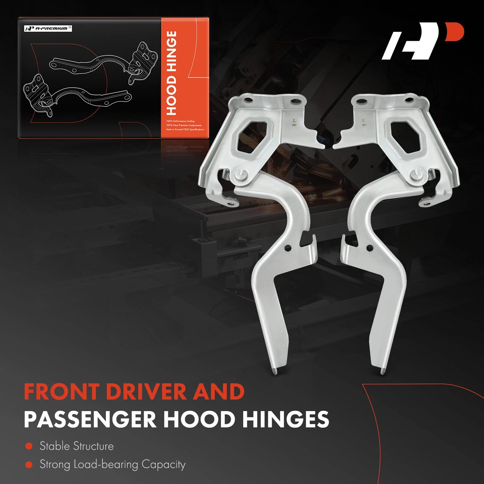 Hood Hinge Front Pair for Toyota RAV4 (2013–2018) North American Built