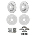 Set of 4 Brake Rotors & Akebono ProACT Pads for Mazda CX-5 Turbo (2019–2022)