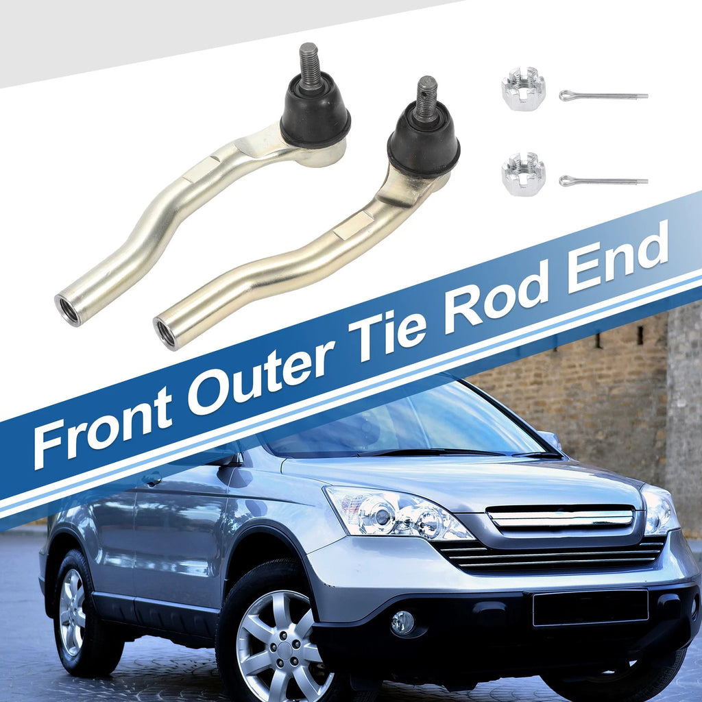 2pcs Front Outer Tie Rod Ends for Honda CR-V (No. 53560TLAA51/53540TLAA51)