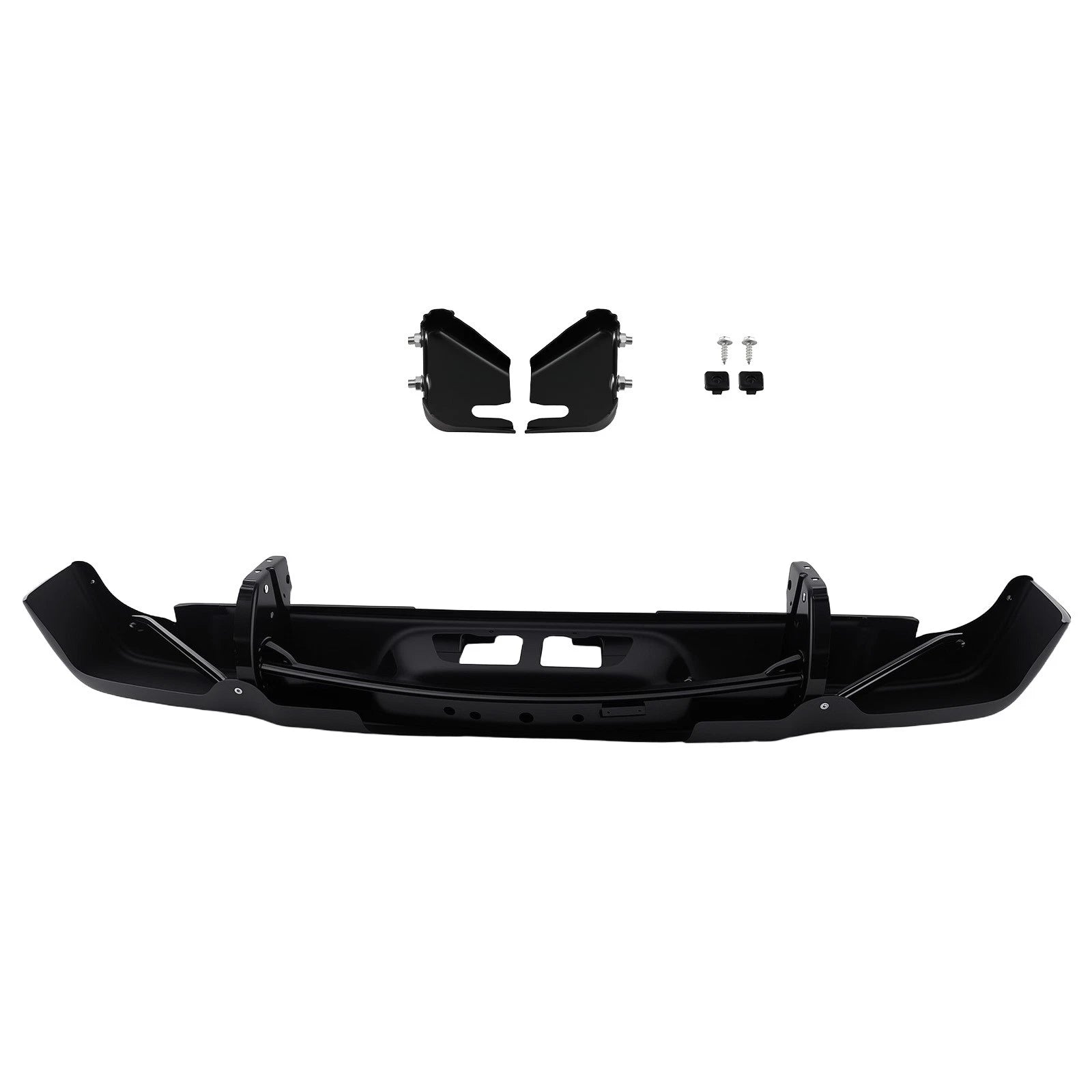 Black Rear Bumper for Toyota Tundra (2007–2013) TO1197100 Steel Bolt-On