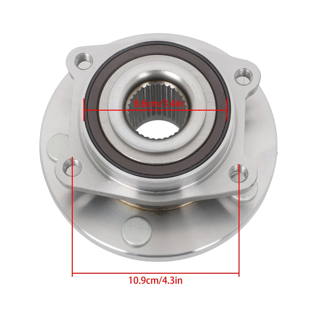Pair Front Wheel Bearings and Hubs Assembly 513263 for Dodge Avenger (2008–2014)