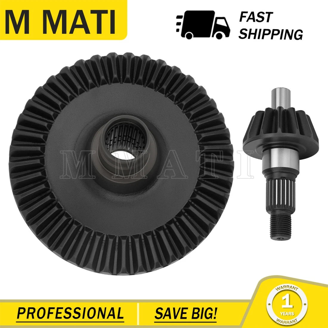 Rear Differential Gear Ring & Pinion for Honda TRX500 (2015–2019), TRX520 (2020–2024)