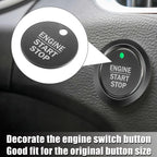 Start Stop Button Cover Sticker Kit for Ford F-150 (2016–2021) Black