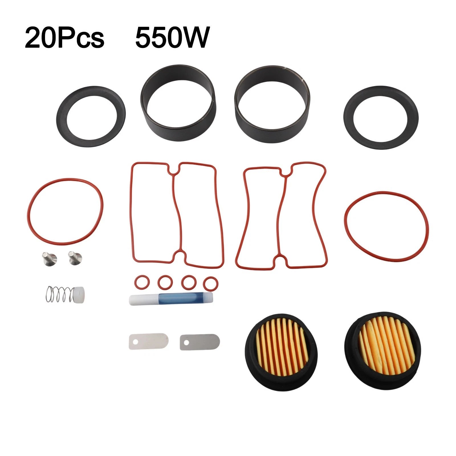 Cylinder and Seal Kit for 550W Oil Free Air Compressors (All Parts)