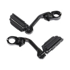 1-1/4" Long Angled Adjustable Highway Foot Pegs for Harley (Universal)