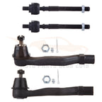 Set of 4 Tie Rod Ends for Honda Civic (1996–2000)