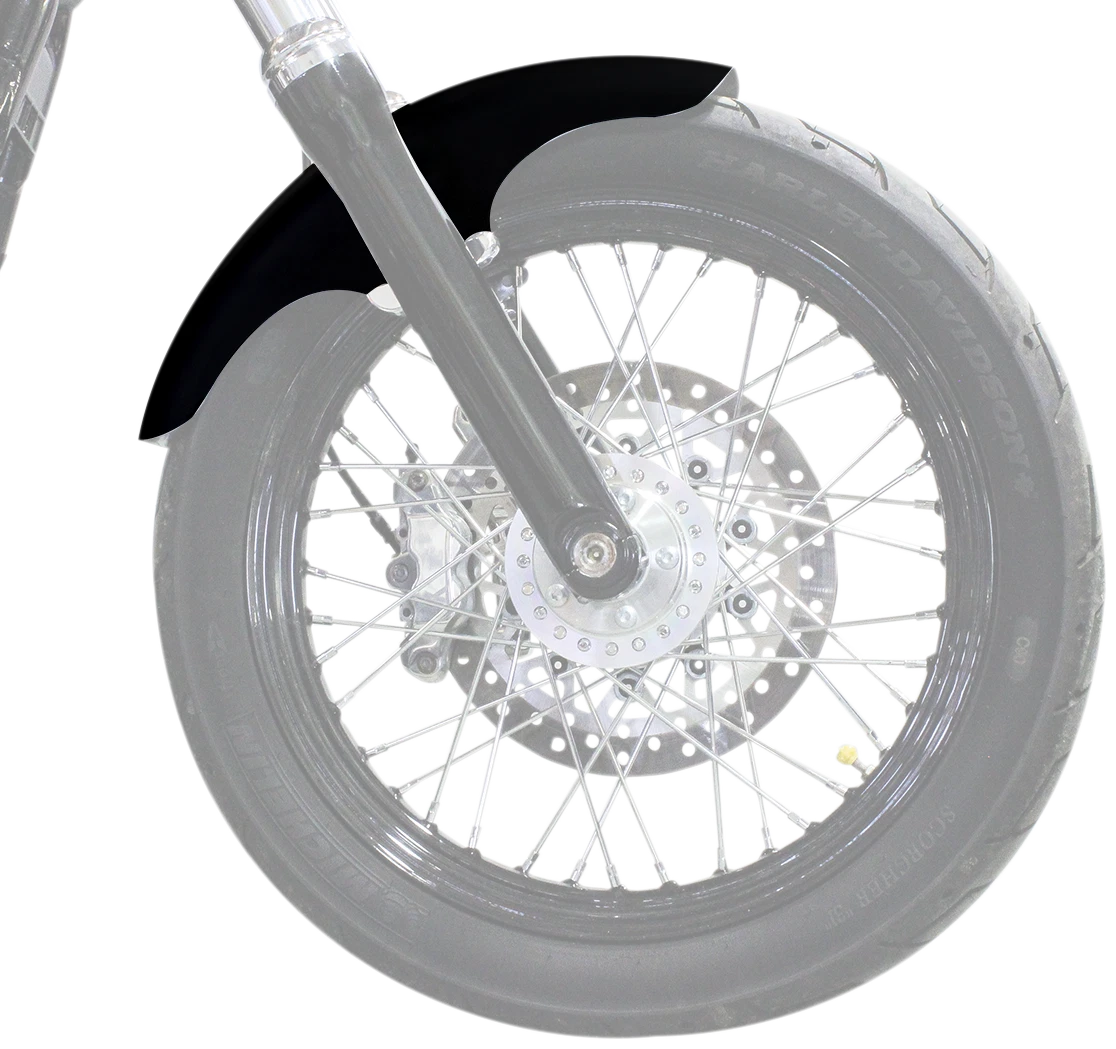 KLOCK WERKS Top-Hat Front Fender for HD Softail (2018–2023) - Black - 19" KWF-02-0495